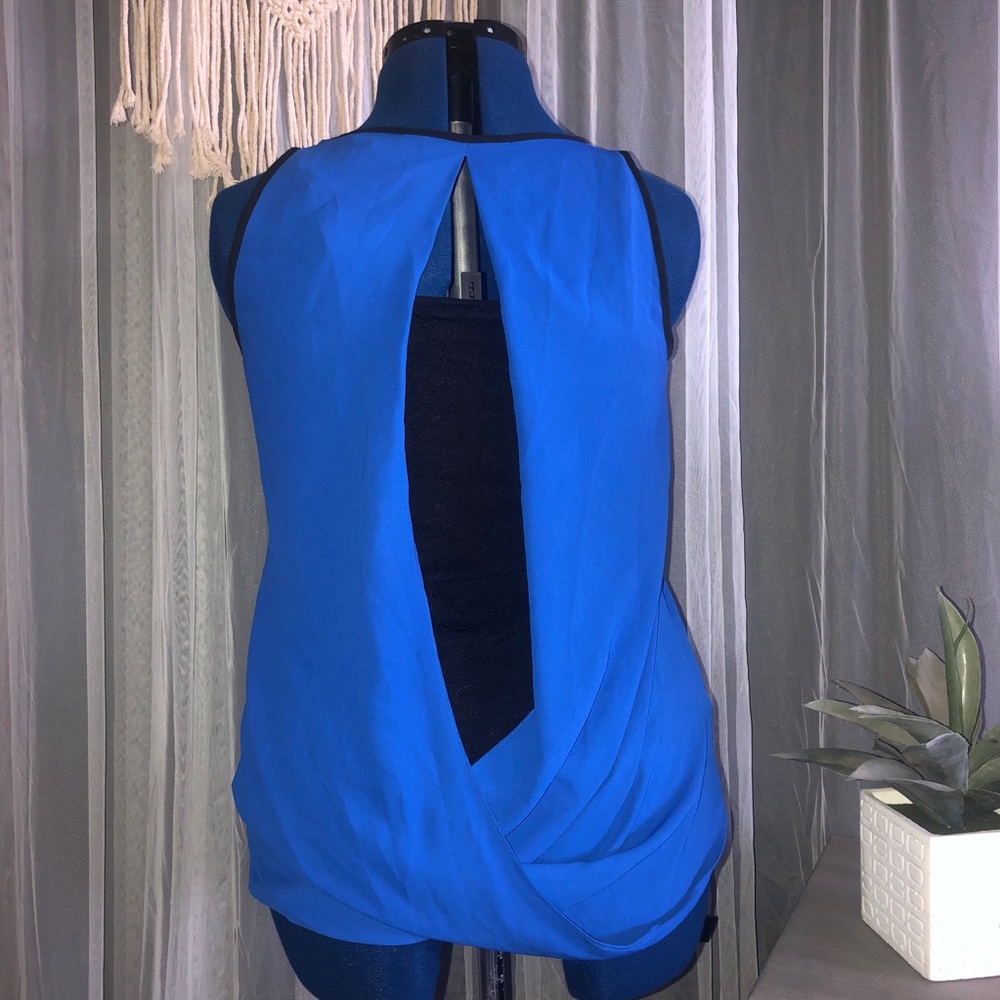 EXPRESS Royal Blue Open Back Top